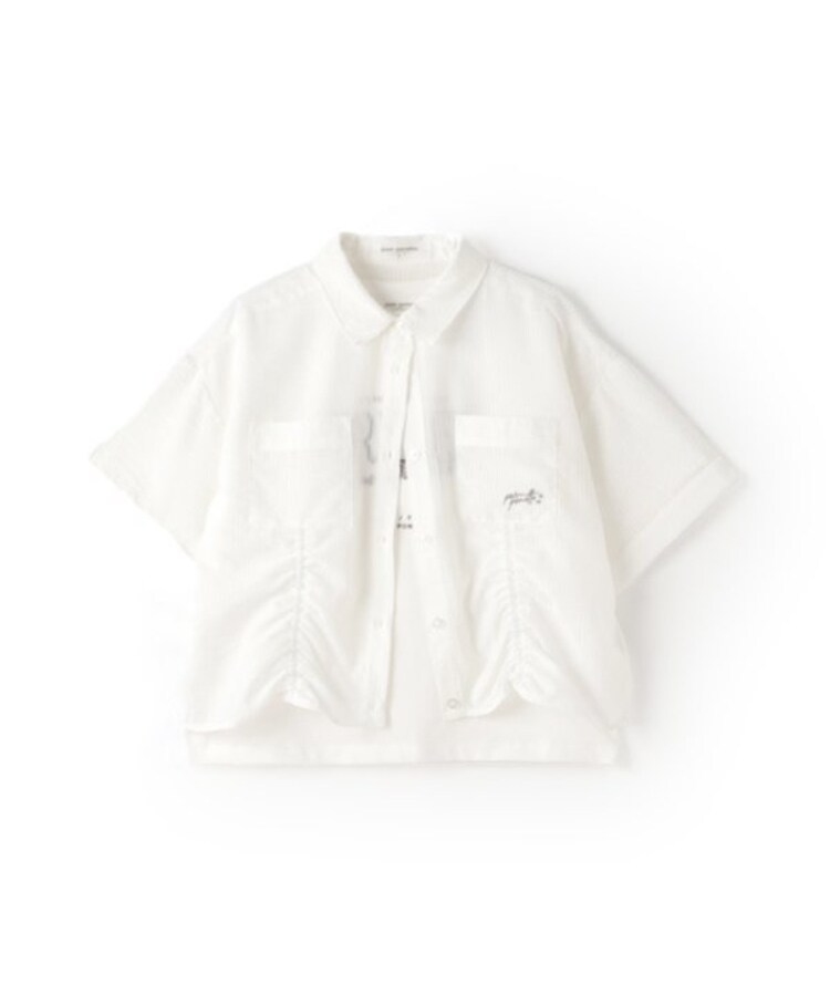 ポンポネットジュニア(pom ponette junior)の【ニコ☆プチ掲載】ドロスト半袖シャツ＋Tシャツセット12