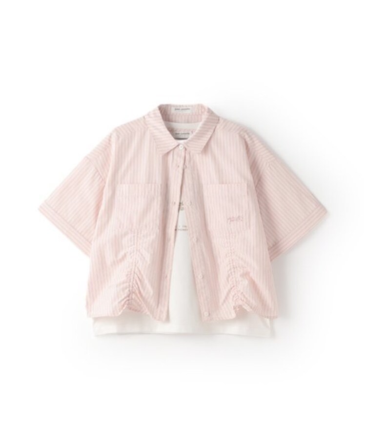 ポンポネットジュニア(pom ponette junior)の【ニコ☆プチ掲載】ドロスト半袖シャツ＋Tシャツセット13