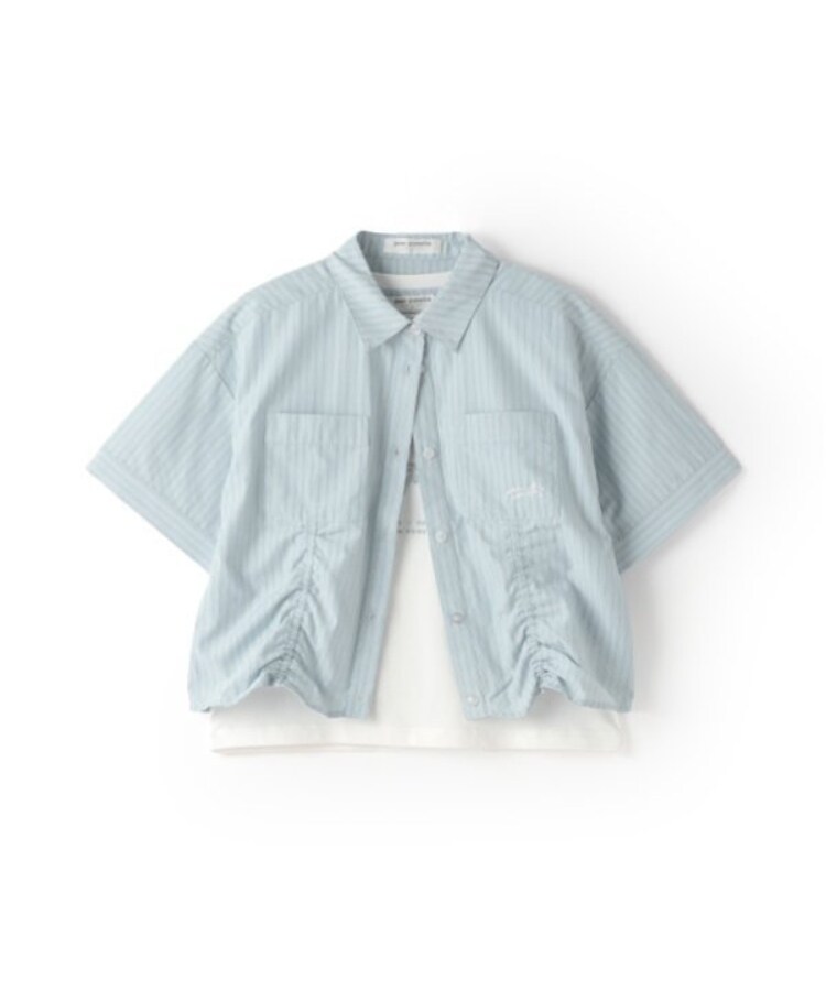ポンポネットジュニア(pom ponette junior)の【ニコ☆プチ掲載】ドロスト半袖シャツ＋Tシャツセット14