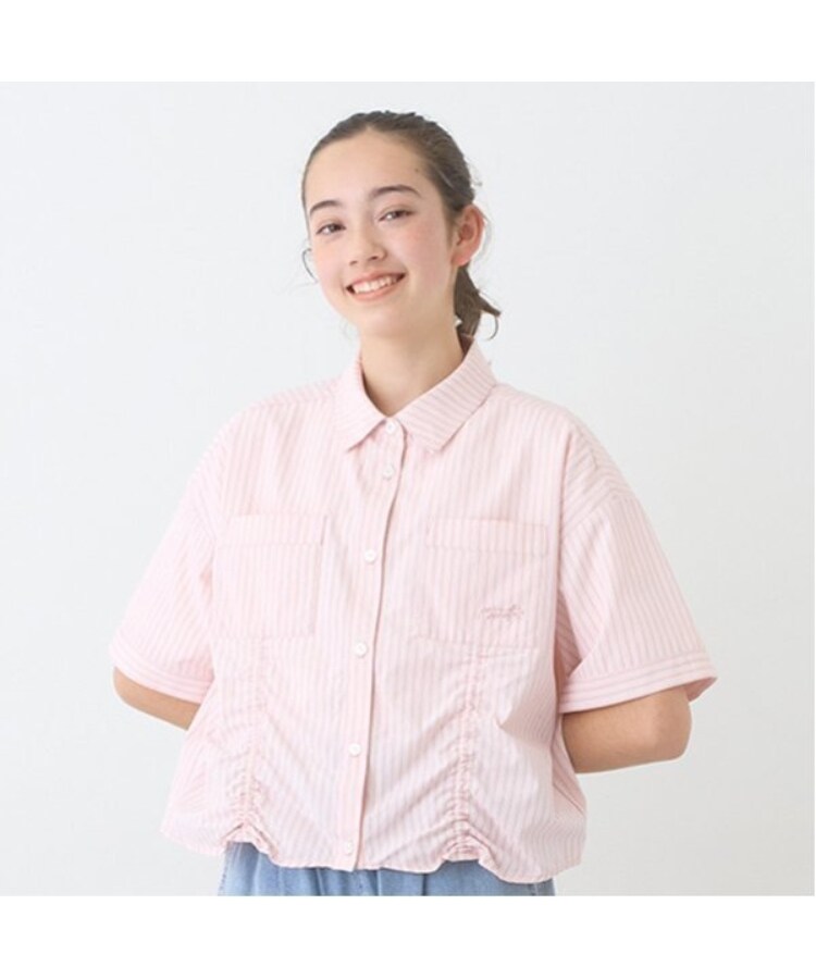 ポンポネットジュニア(pom ponette junior)の【ニコ☆プチ掲載】ドロスト半袖シャツ＋Tシャツセット16