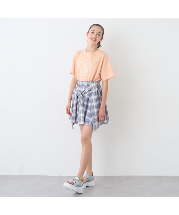 ポンポネットジュニア(pom ponette junior)のシャツ巻きチェックキュロット18