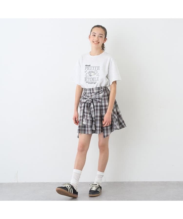 ポンポネットジュニア(pom ponette junior)のシャツ巻きチェックキュロット23