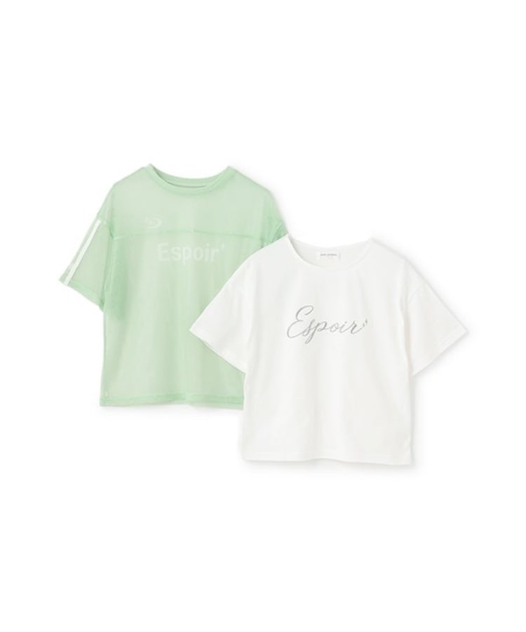 ポンポネットジュニア(pom ponette junior)の【ニコ☆プチ掲載】メッシュTシャツセット2