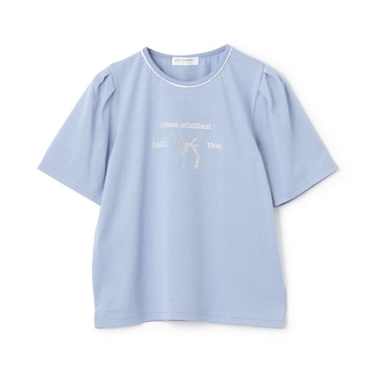 ポンポネットジュニア(pom ponette junior)の【防汚加工】リボンロゴTシャツ Ｔシャツ