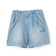 ポンポネットジュニア(pom ponette junior)の【のびのび】サスペンダー風カットデニムショーパン13