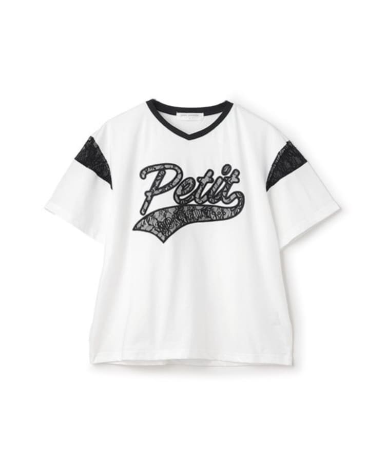 ポンポネットジュニア(pom ponette junior)の【接触冷感】レースワッペンロゴ刺しゅうTシャツ9