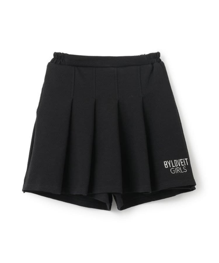 バイ ラビット(by LOVEiT)のキルト風ジャカードスカパン ブラック(219)