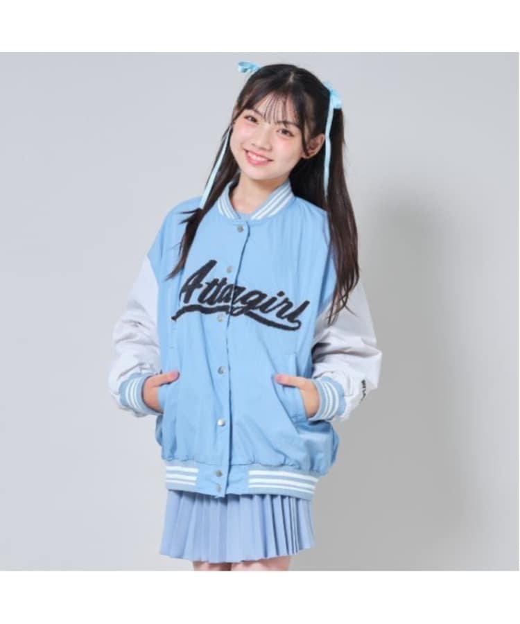 バイ ラビット(by LOVEiT)のナイロンスタジャン ブルー(091)