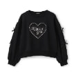 バイ ラビット(by LOVEiT)のボアハートプルオーバー ブラック(219)