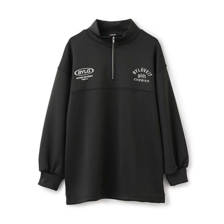 バイ ラビット(by LOVEiT)のハーフジップチュニックワンピース ミドルワンピース