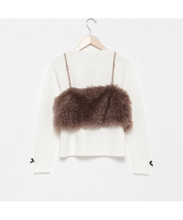 バイ ラビット(by LOVEiT)のフェイクラムビスチェTシャツセット2