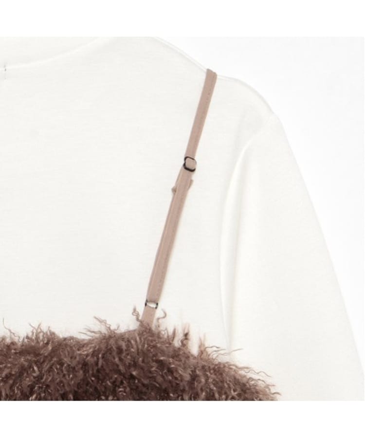 バイ ラビット(by LOVEiT)のフェイクラムビスチェTシャツセット5