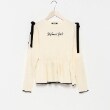 バイ ラビット(by LOVEiT)のペプラムリボンプルオーバー アイボリー(104)