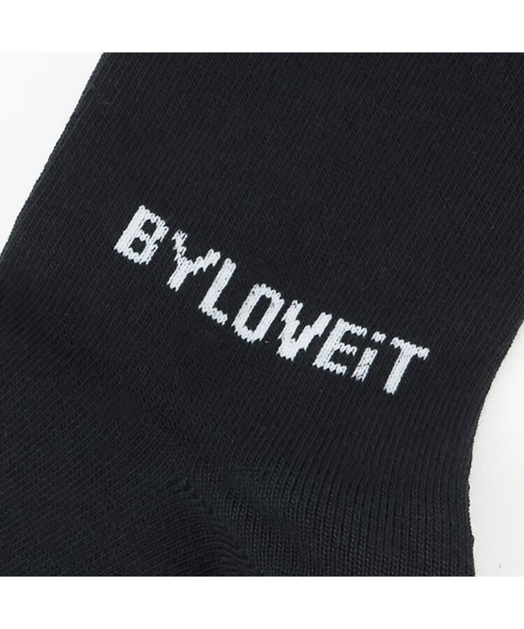 バイ ラビット(by LOVEiT)のロゴクルーソックス2