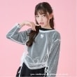 バイ ラビット(by LOVEiT)の【ハローキティ】チュールレイヤードシャツ ブラック(219)