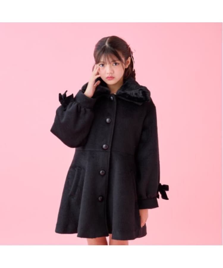 バイ ラビット(by LOVEiT)の切替え2WAYコート ブラック(219)