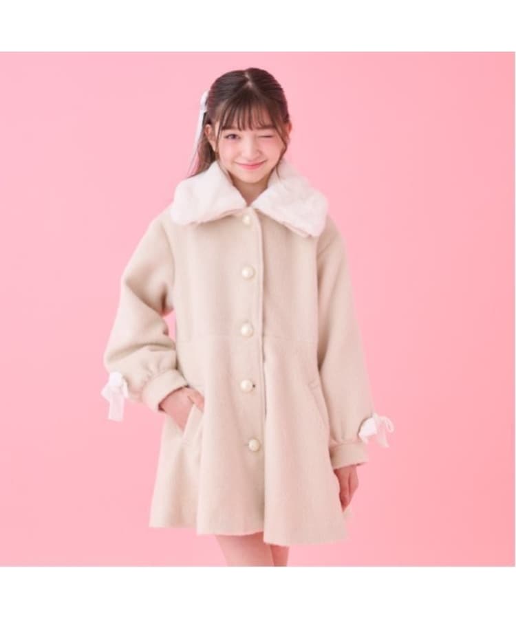 バイ ラビット(by LOVEiT)の切替え2WAYコート ホワイト(201)