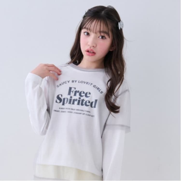 バイ ラビット(by LOVEiT)のFreeロゴTシャツチュールTセット Ｔシャツ