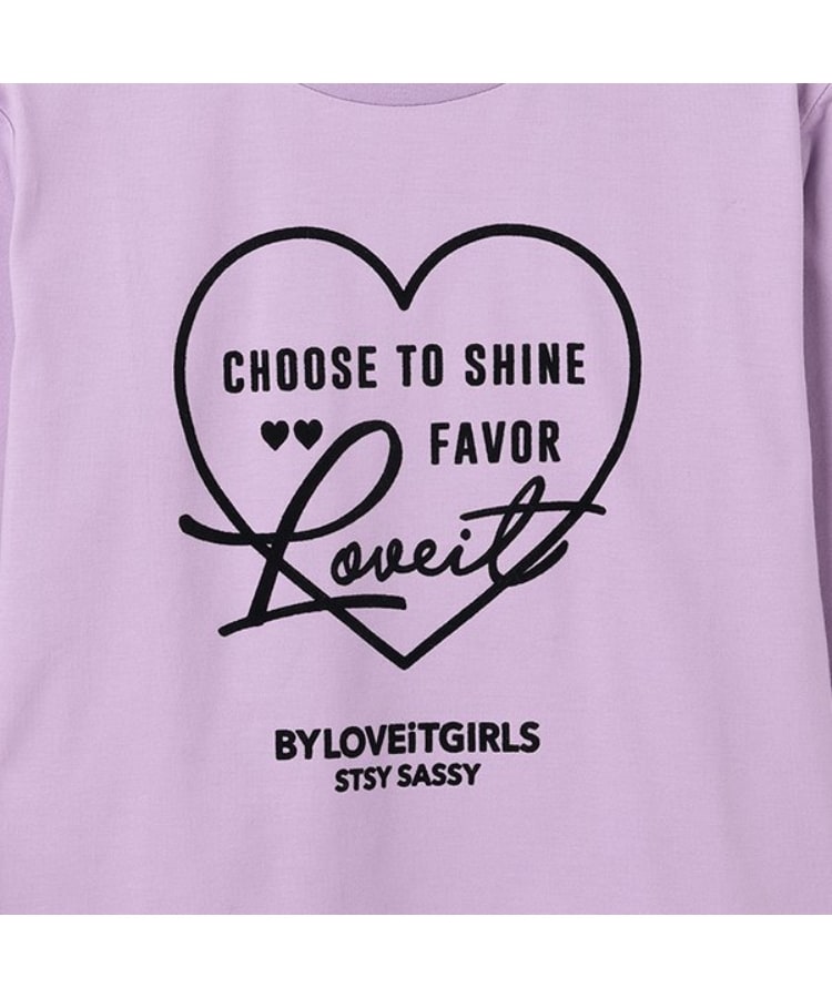 バイ ラビット(by LOVEiT)のハートロングTシャツ3