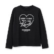 バイ ラビット(by LOVEiT)のハートロングTシャツ ブラック(219)