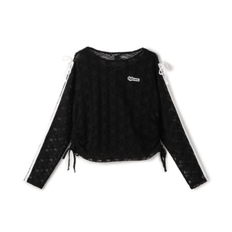 バイ ラビット(by LOVEiT)の【ニコ☆プチ掲載】WリボンレースTシャツセット Ｔシャツ