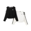 バイ ラビット(by LOVEiT)の【ニコ☆プチ掲載】WリボンレースTシャツセット13