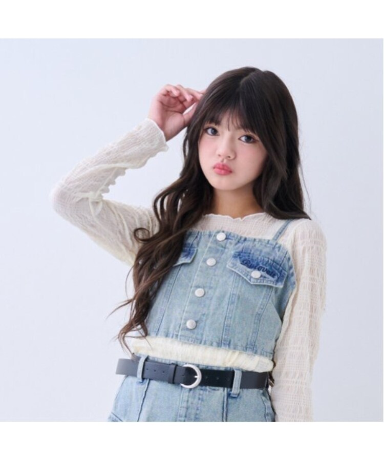 バイ ラビット(by LOVEiT)のキャミつきシアシャーリングTシャツ1