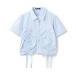 バイ ラビット(by LOVEiT)のフロントドロストブラウス サックスブルー(090)