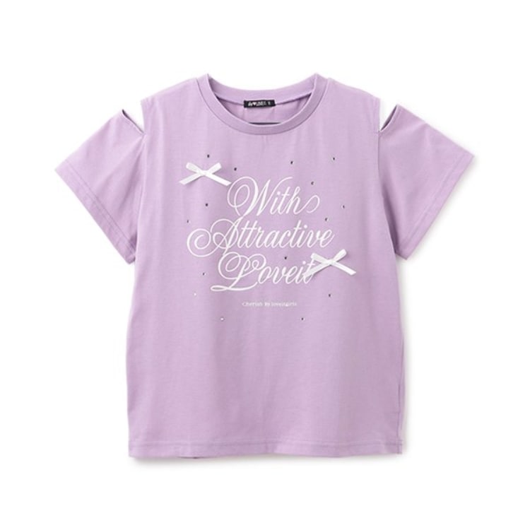 バイ ラビット(by LOVEiT)の【大好評につき再入荷】ビジューガーリーTシャツ Ｔシャツ