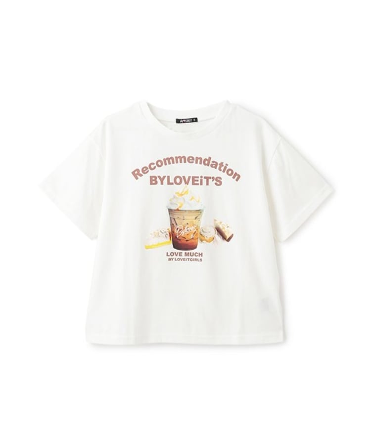 バイ ラビット(by LOVEiT)の【インスタガール着用】クリームラテTシャツ オフホワイト(003)