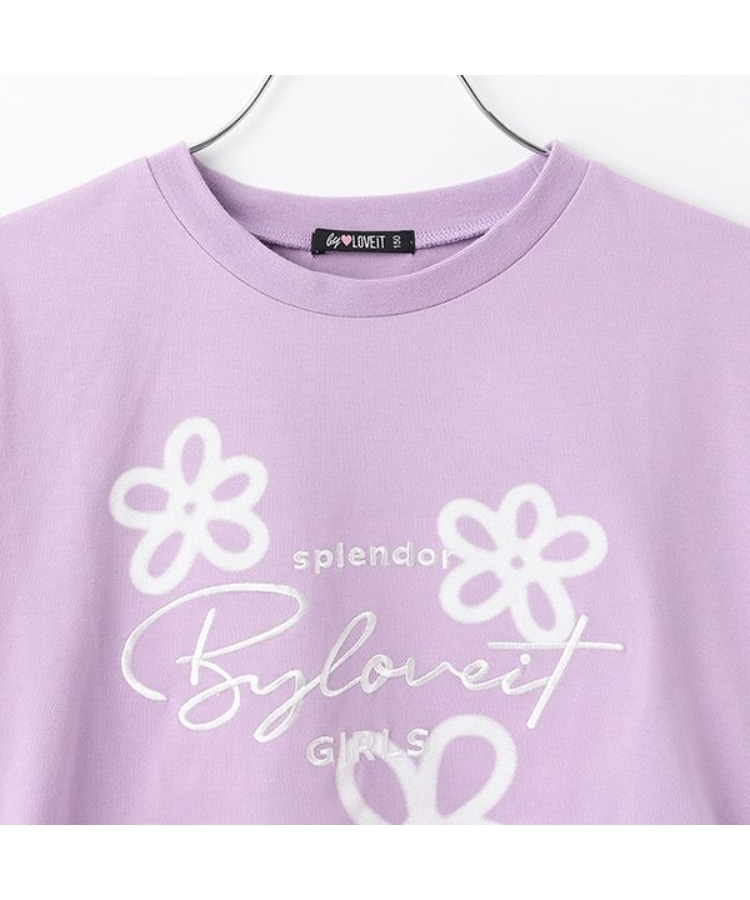 バイ ラビット(by LOVEiT)のエアブラシフラワーTシャツ2