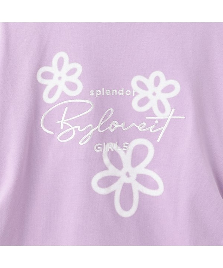 バイ ラビット(by LOVEiT)のエアブラシフラワーTシャツ4
