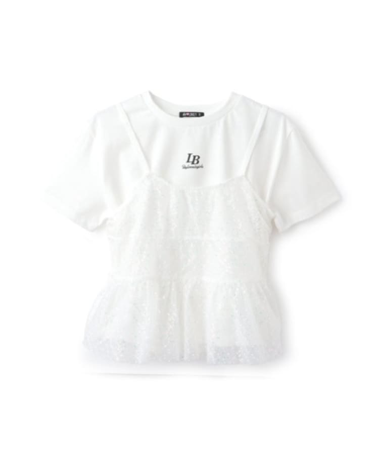 バイ ラビット(by LOVEiT)のチュールビスチェつきTシャツ1