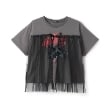 バイ ラビット(by LOVEiT)のチュール付きバンドTシャツ チャコールグレー(013)