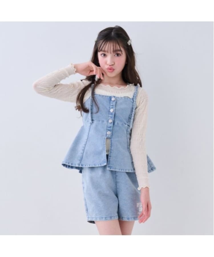 バイ ラビット(by LOVEiT)のビスチェパンツセット サックスブルー(090)