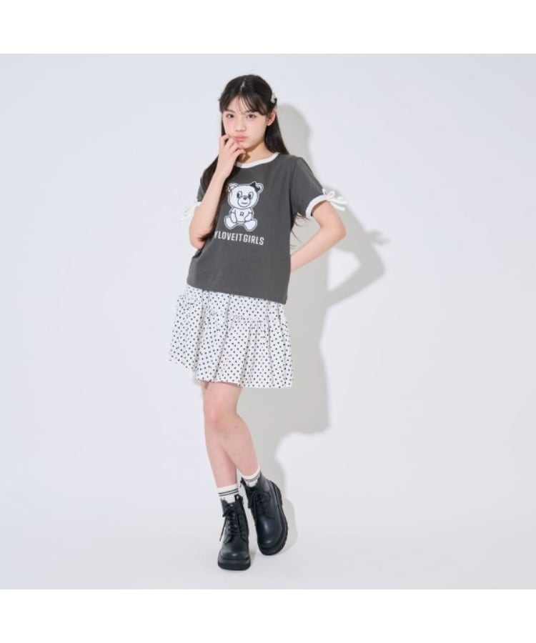 バイ ラビット(by LOVEiT)のラビ子袖あきリボンTシャツ1