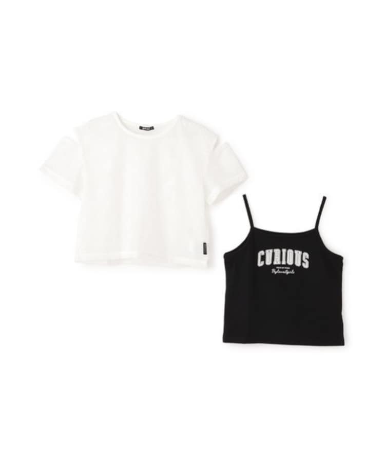 バイ ラビット(by LOVEiT)の【ニコ☆プチ掲載】メッシュTキャミセット7