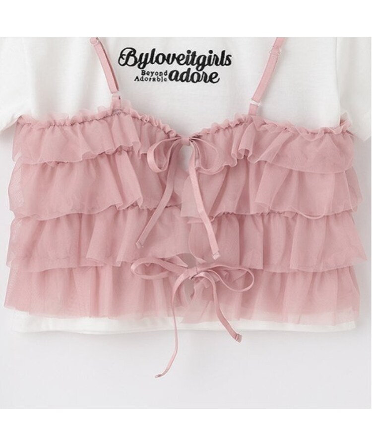 バイ ラビット(by LOVEiT)の2WAYビスチェつきTシャツ7