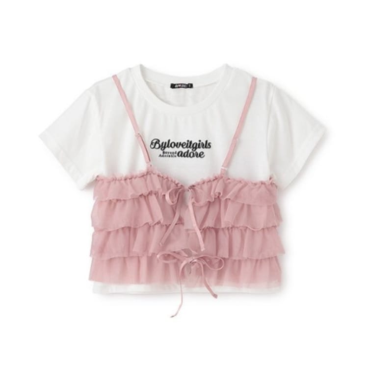 バイ ラビット(by LOVEiT)の2WAYビスチェつきTシャツ Ｔシャツ