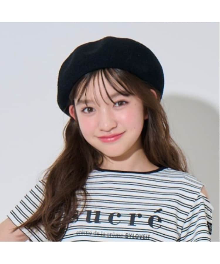 バイ ラビット(by LOVEiT)のベレー帽 ブラック(219)