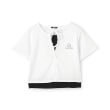 バイ ラビット(by LOVEiT)のテレコレイヤーTシャツ オフホワイト(003)