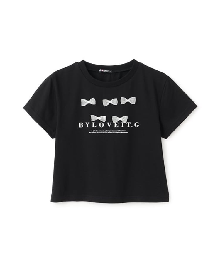 バイ ラビット(by LOVEiT)のミニリボンTシャツ ブラック(219)