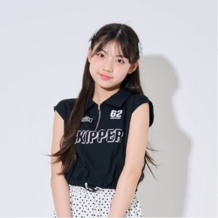 バイ ラビット(by LOVEiT)の【Cuugal掲載】ハーフジップ半袖Ｔシャツ タンクトップ・キャミソール