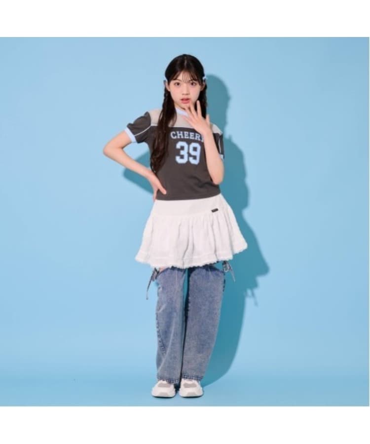 バイ ラビット(by LOVEiT)のチュール切替Tシャツ9