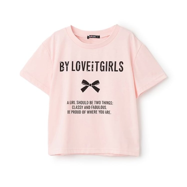 バイ ラビット(by LOVEiT)の【接触冷感】ロゴリボンプリントTシャツ Ｔシャツ