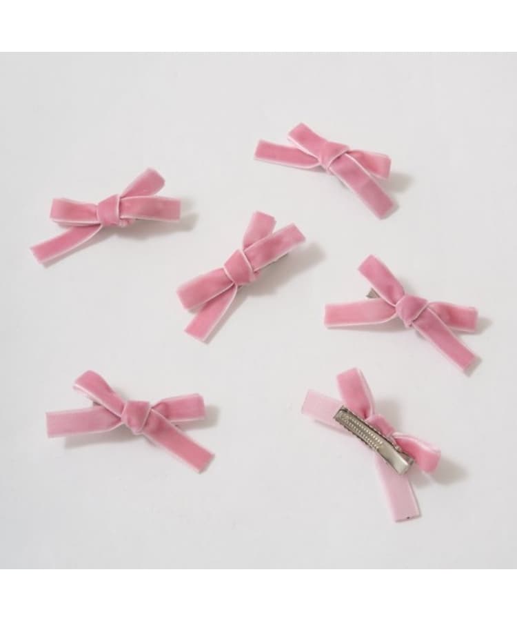 リセマイン(Lycee mine)のベロアリボンヘアクリップ6Pセット8