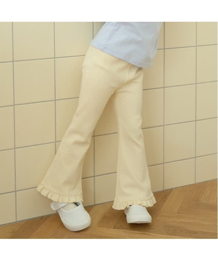 リセマイン(Lycee mine)の【大人気カラー再入荷】【ともパン】裾フリルフレアパンツ ライトイエロー(030)