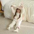 リセマイン(Lycee mine)の【ルームウェア】【ふわふわボア】うさぎ&ねこパーカー&パンツセット アイボリー(104)