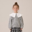 リセマイン(Lycee mine)の【ふわふワッフル】フリル衿付きトップス グレー(112)