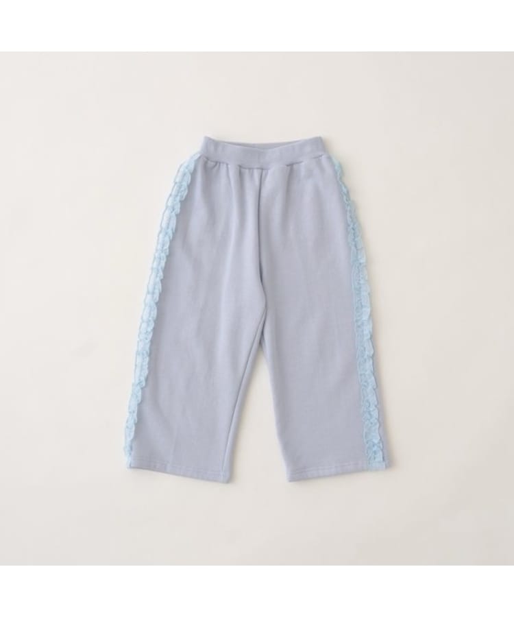 リセマイン(Lycee mine)の【一部再入荷】【毛玉バイバイ裏起毛裏毛】サイドフリルワイドシルエットスウェットパンツ2